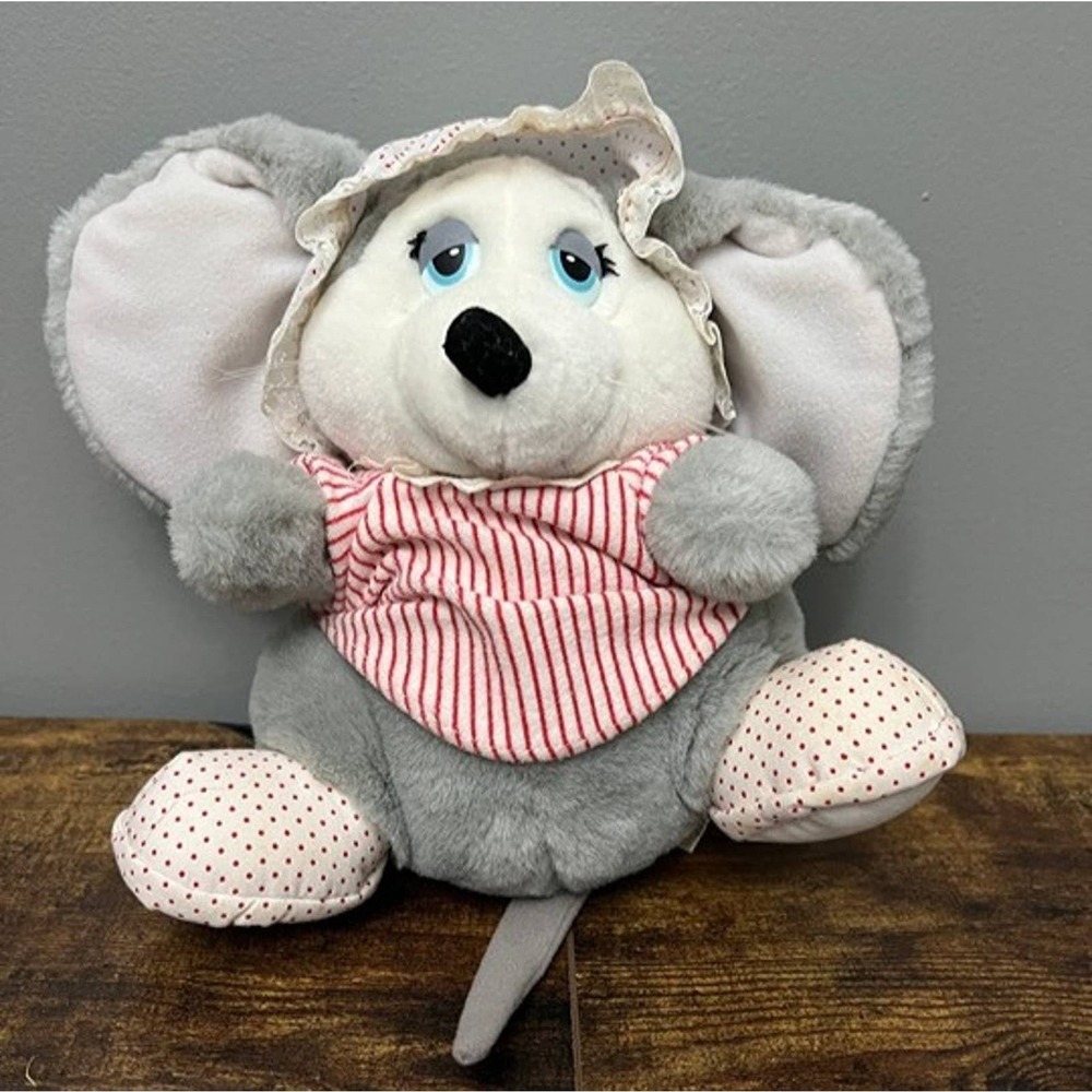 Vintage 1986 Applause Sugarplum Mouse‎ Plush Stuffed Animal Toy